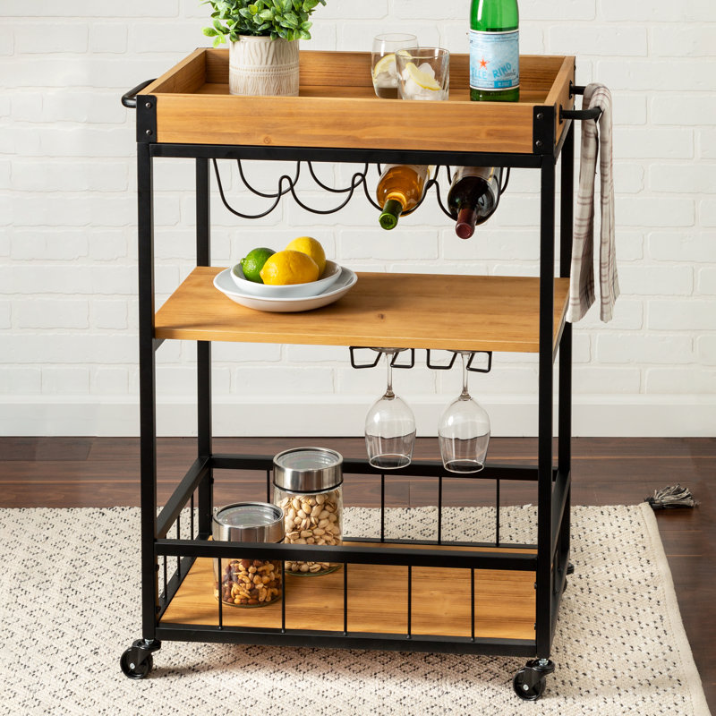 rolling bar cart